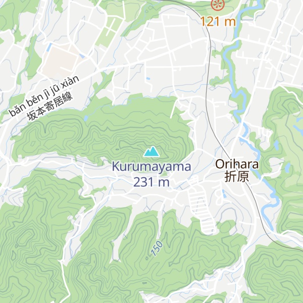Map of Kurumayama
