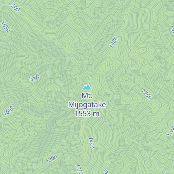 Map of Mt. Mijogatake