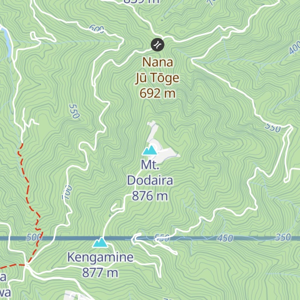 Map of Mt. Dodaira