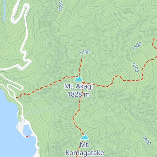 Map of Mt. Akagi