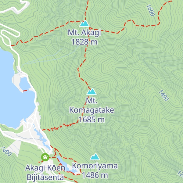 Map of Mt. Komagatake