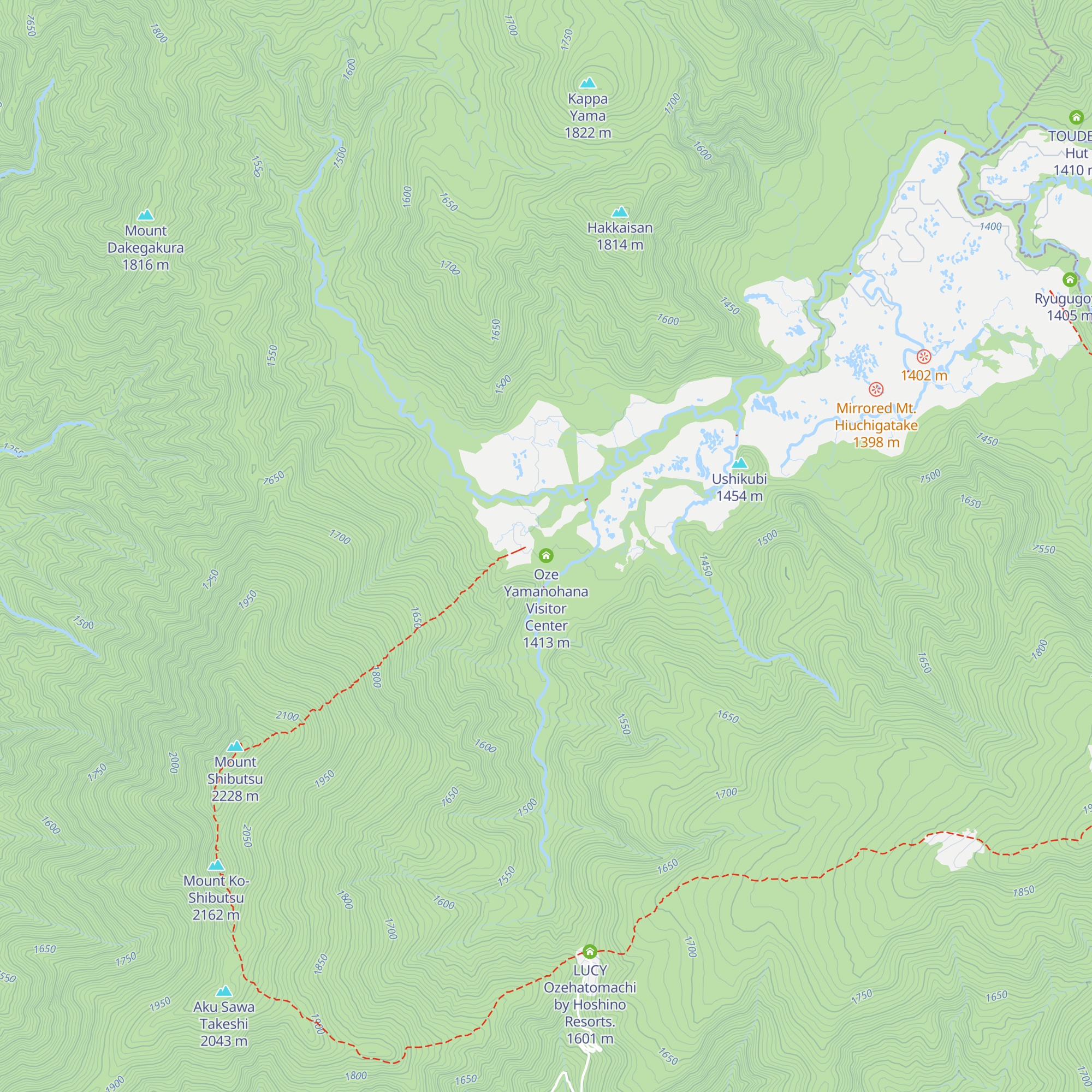 SHIBUTSU Mountain Villa map
