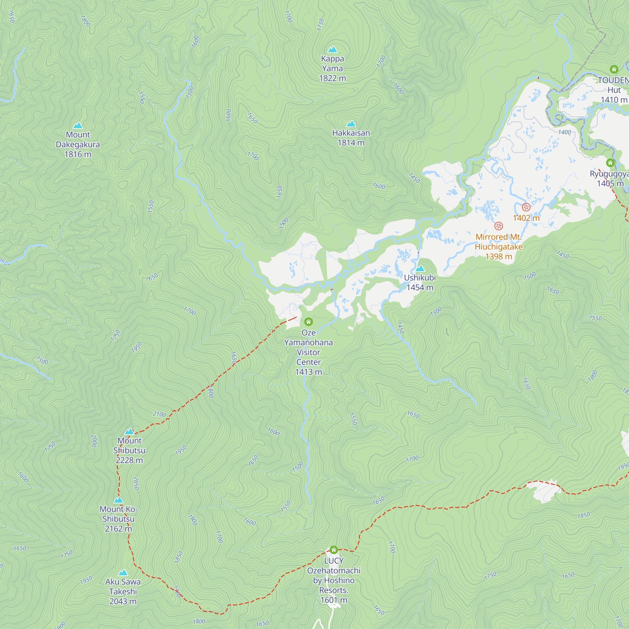 Oze Lodge map