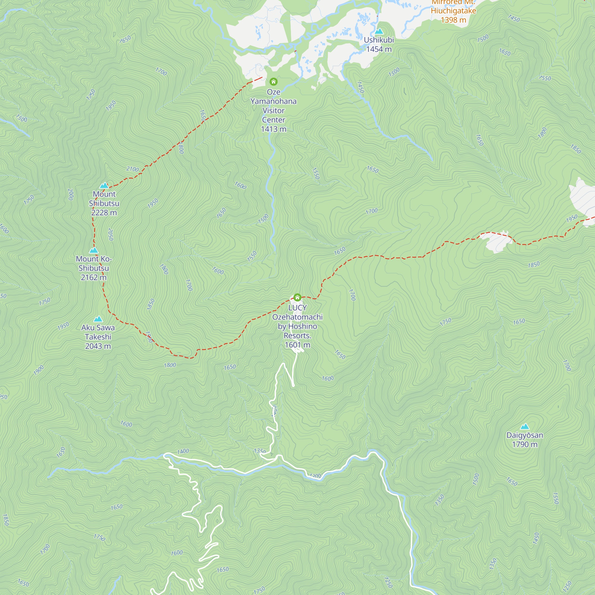 LUCY Ozehatomachi by Hoshino Resorts. map
