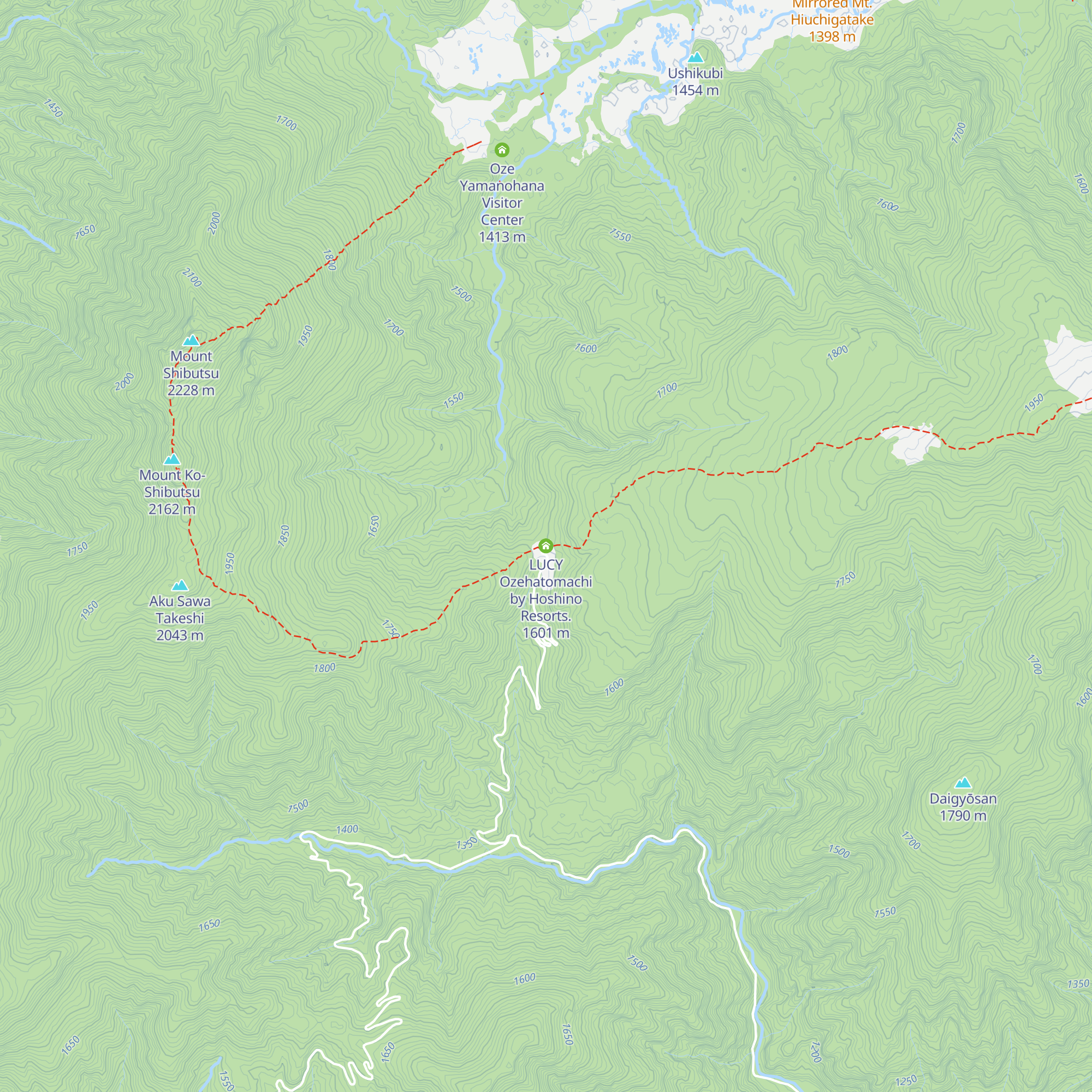 LUCY Ozehatomachi by Hoshino Resorts. map