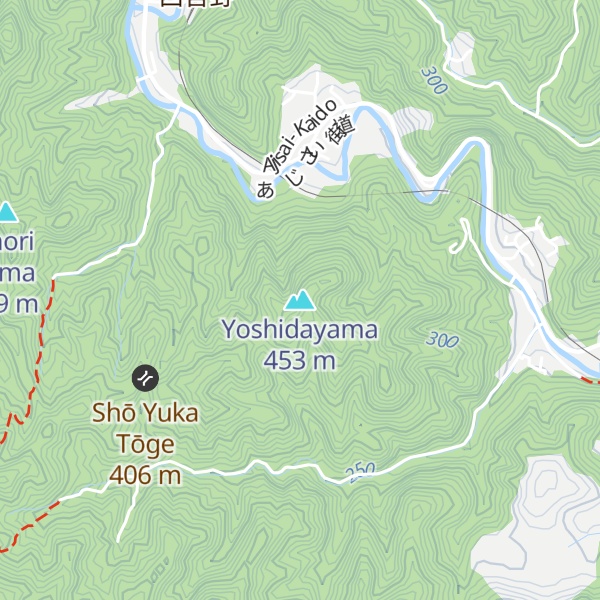Map of Yoshidayama
