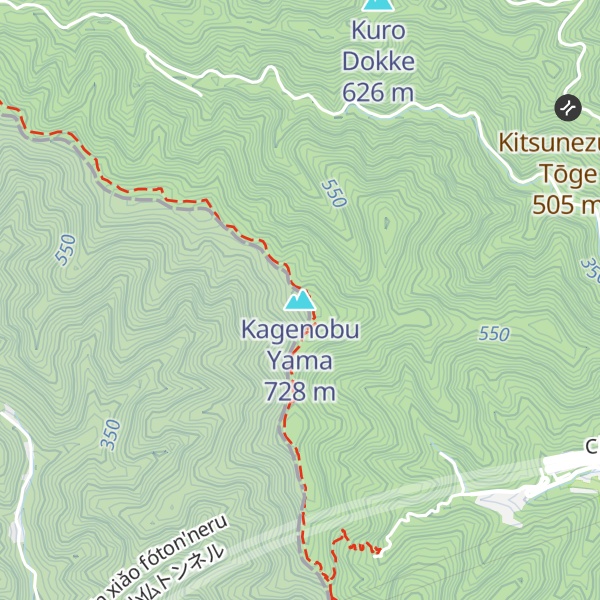 Map of Kagenobu Yama
