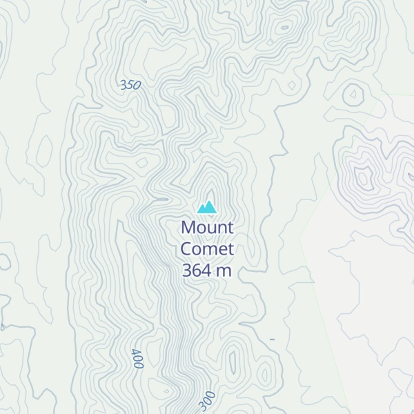 Map of Mount Comet