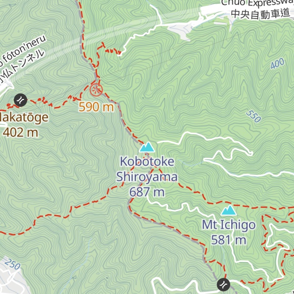 Map of Kobotoke Shiroyama