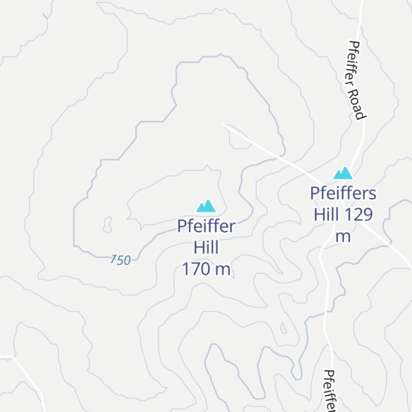 Map of Pfeiffer Hill