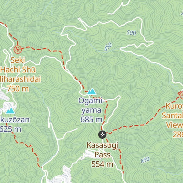 Map of Ogami-yama