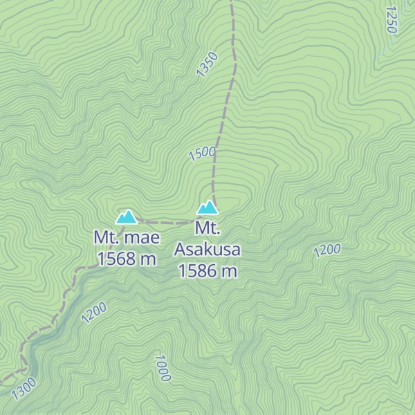 Map of Mt. Asakusa