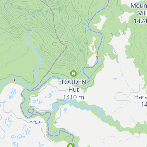 Map of TOUDEN Hut
