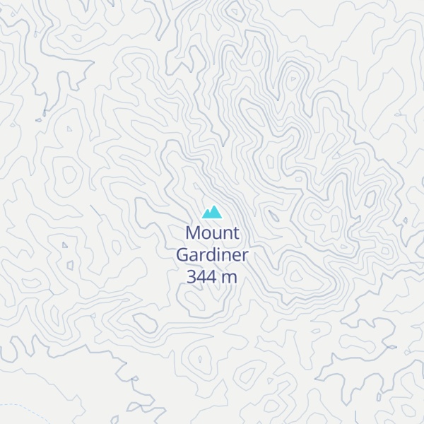 Map of Mount Gardiner