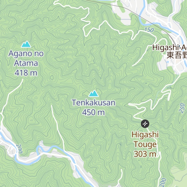 Map of Tenkakusan