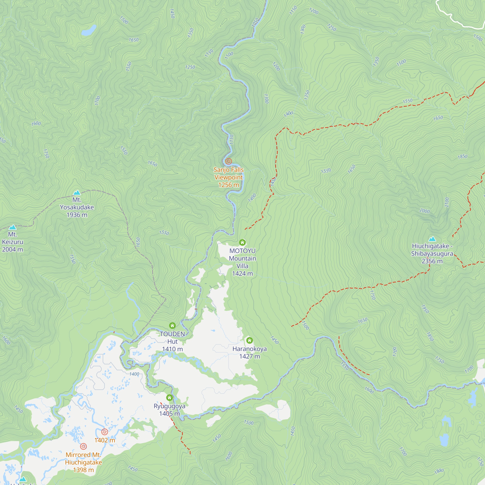 MOTOYU Mountain Villa map