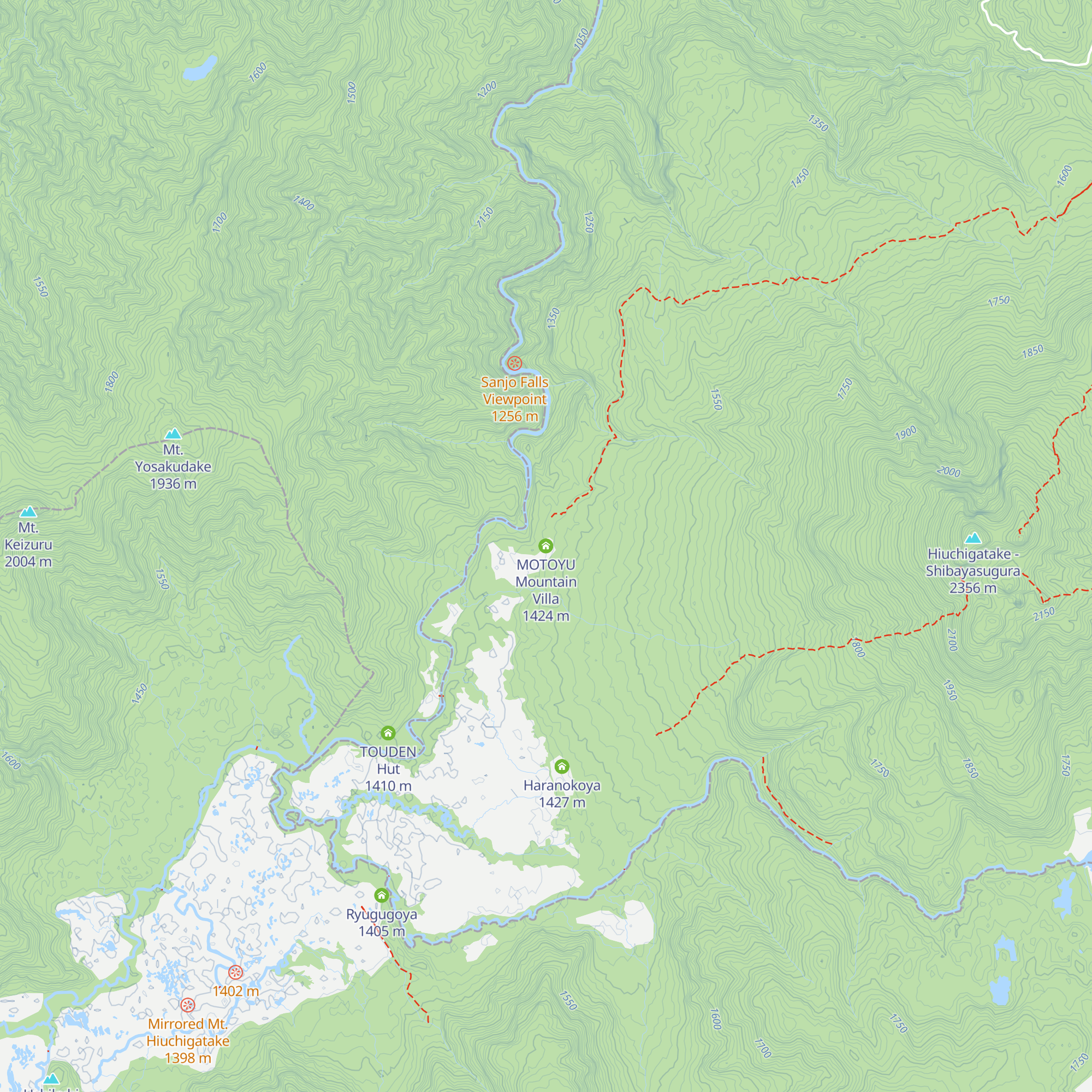 MOTOYU Mountain Villa map