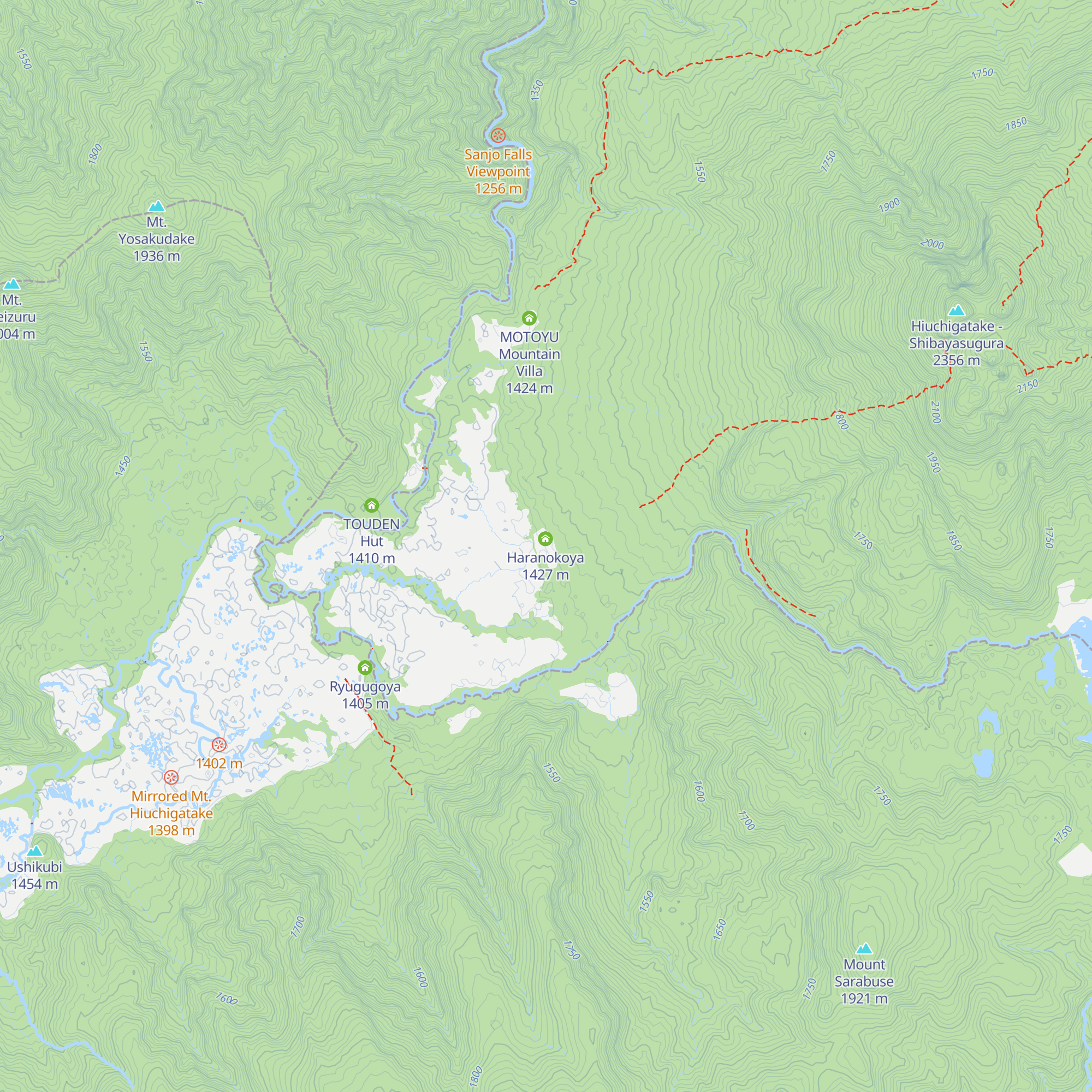 Hiuchigoya map