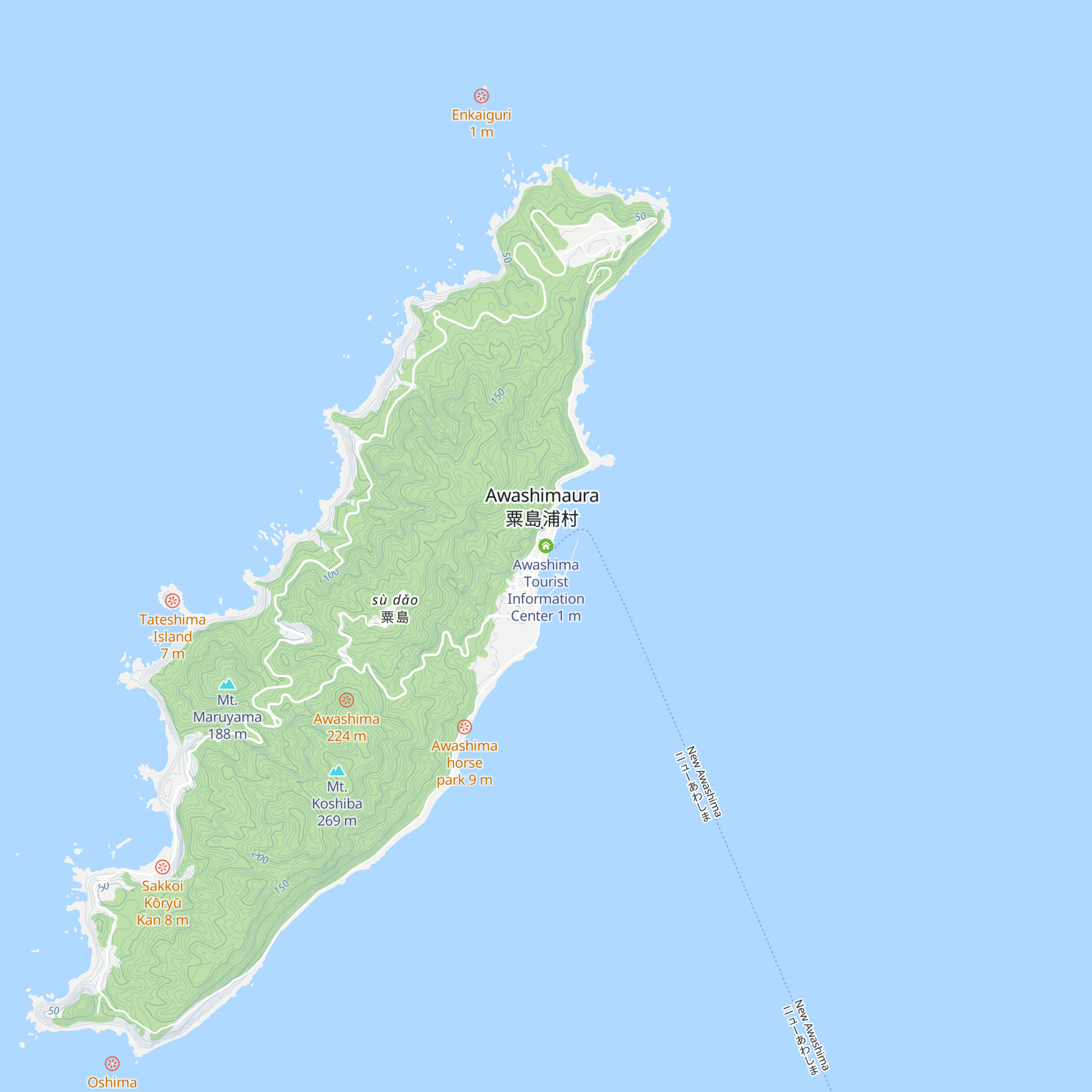 Awashima Tourist Information Center map