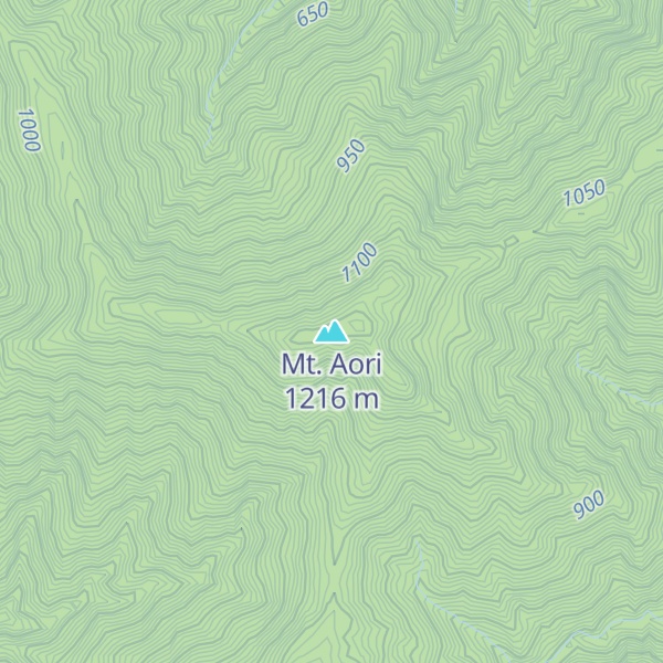 Map of Mt. Aori