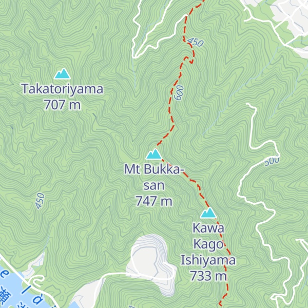 Map of Mt Bukka-san