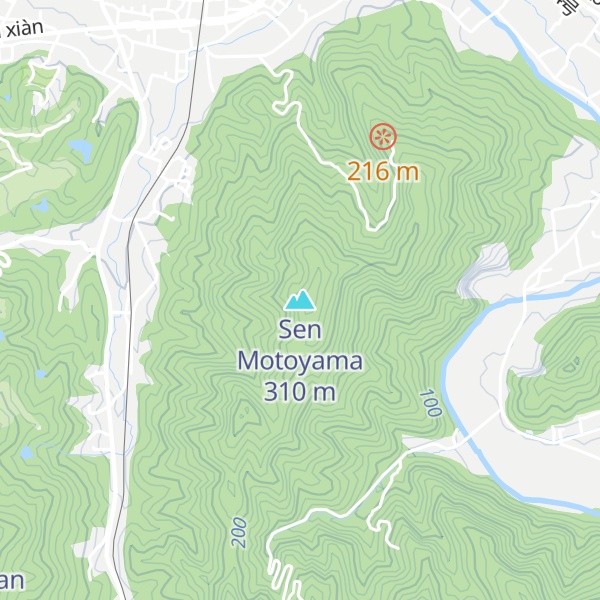 Map of Sen Motoyama