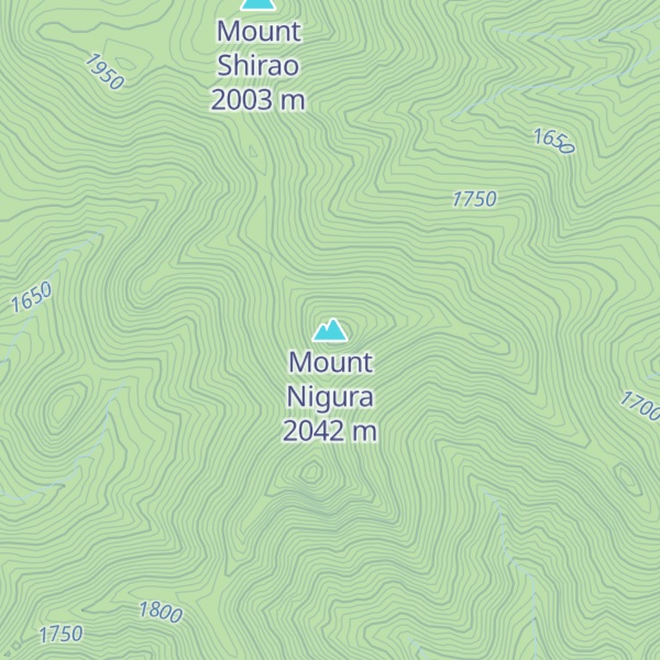 Map of Mount Nigura