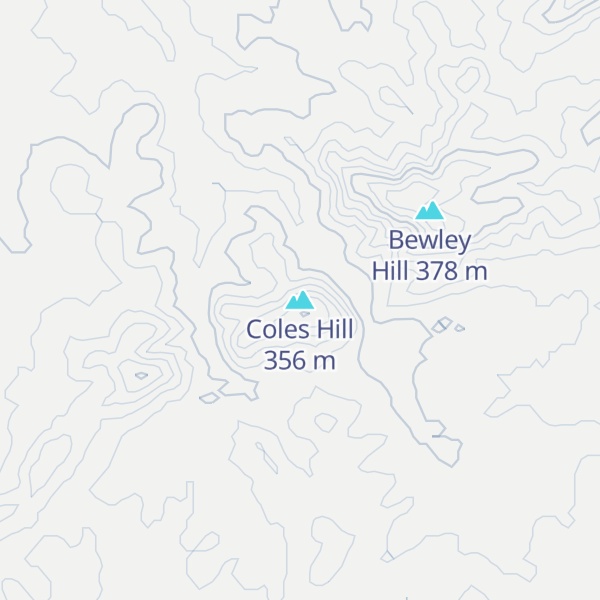 Map of Coles Hill
