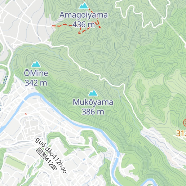 Map of Mukōyama