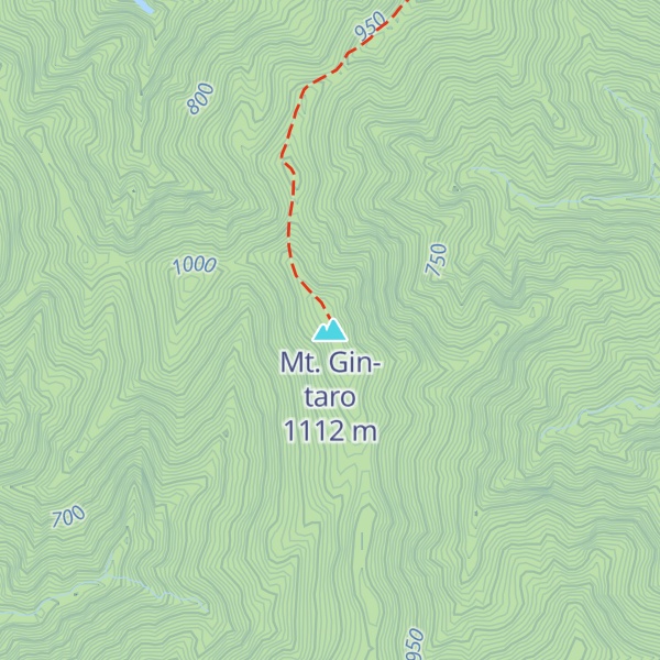 Map of Mt. Gin-taro