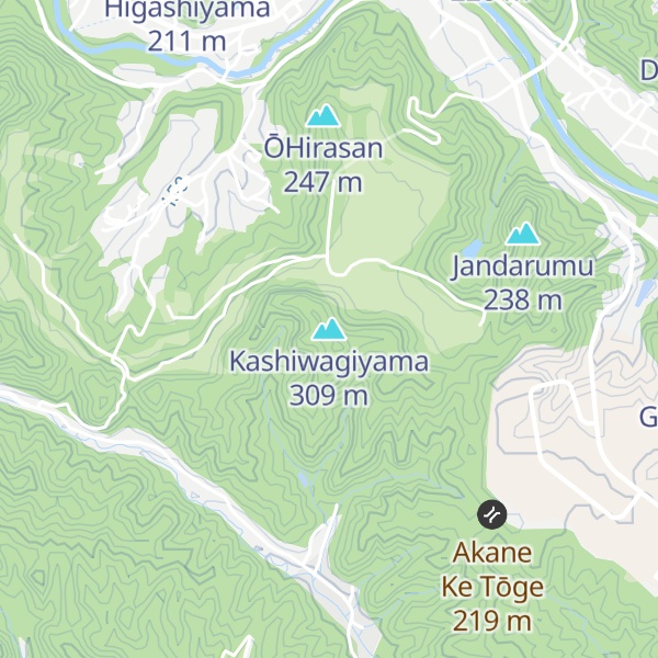 Map of Kashiwagiyama