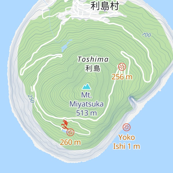 Map of Mt. Miyatsuka
