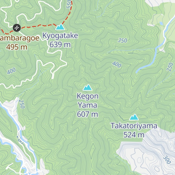 Map of Kegon Yama