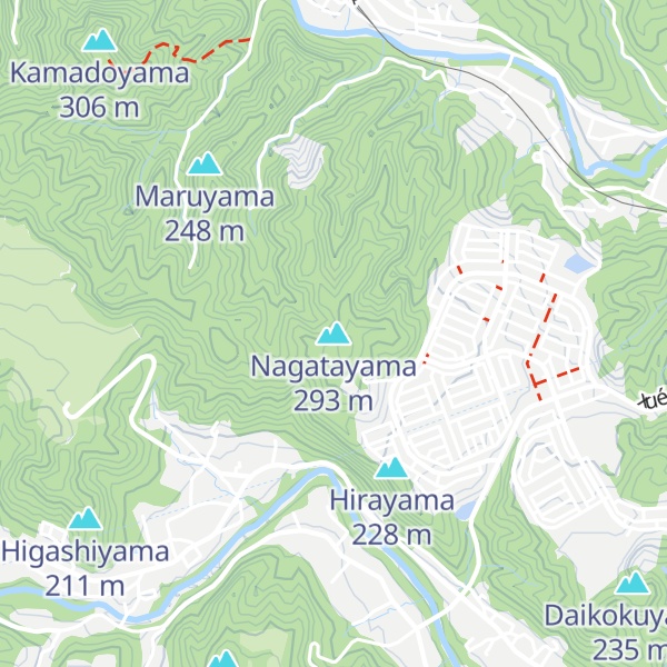 Map of Nagatayama