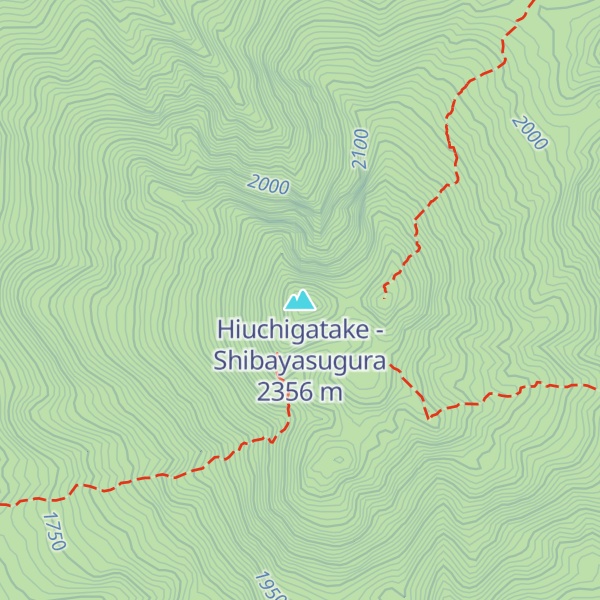 Map of Hiuchigatake - Shibayasugura