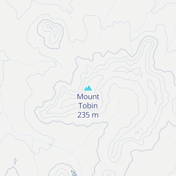 Map of Mount Tobin