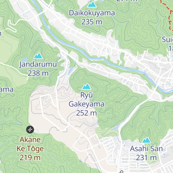 Map of Ryū Gakeyama