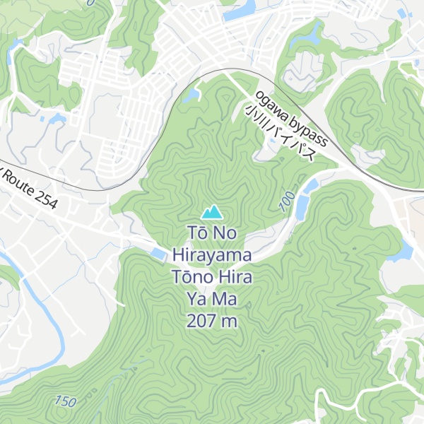 Map of Tō No Hirayama   Tōno Hira Ya Ma