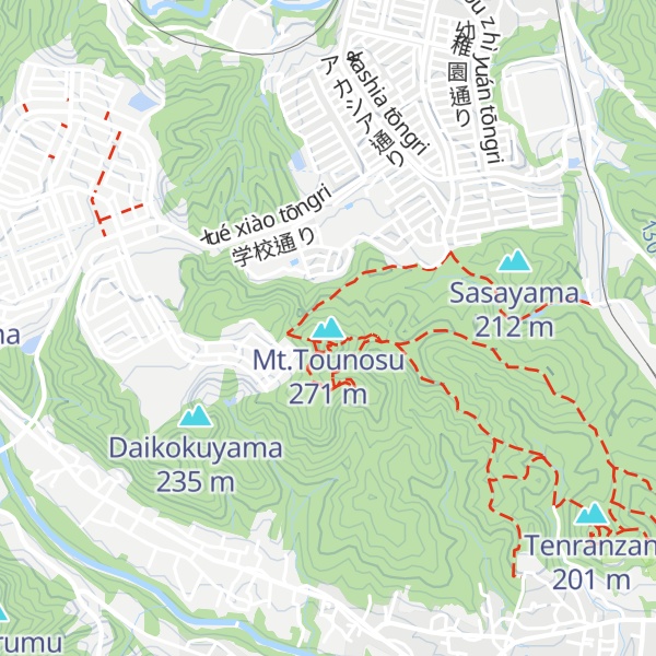 Map of Mt.Tounosu