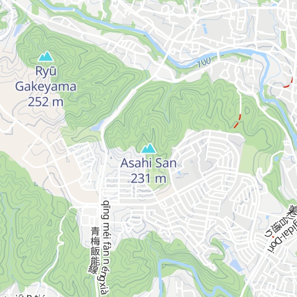 Map of Asahi San
