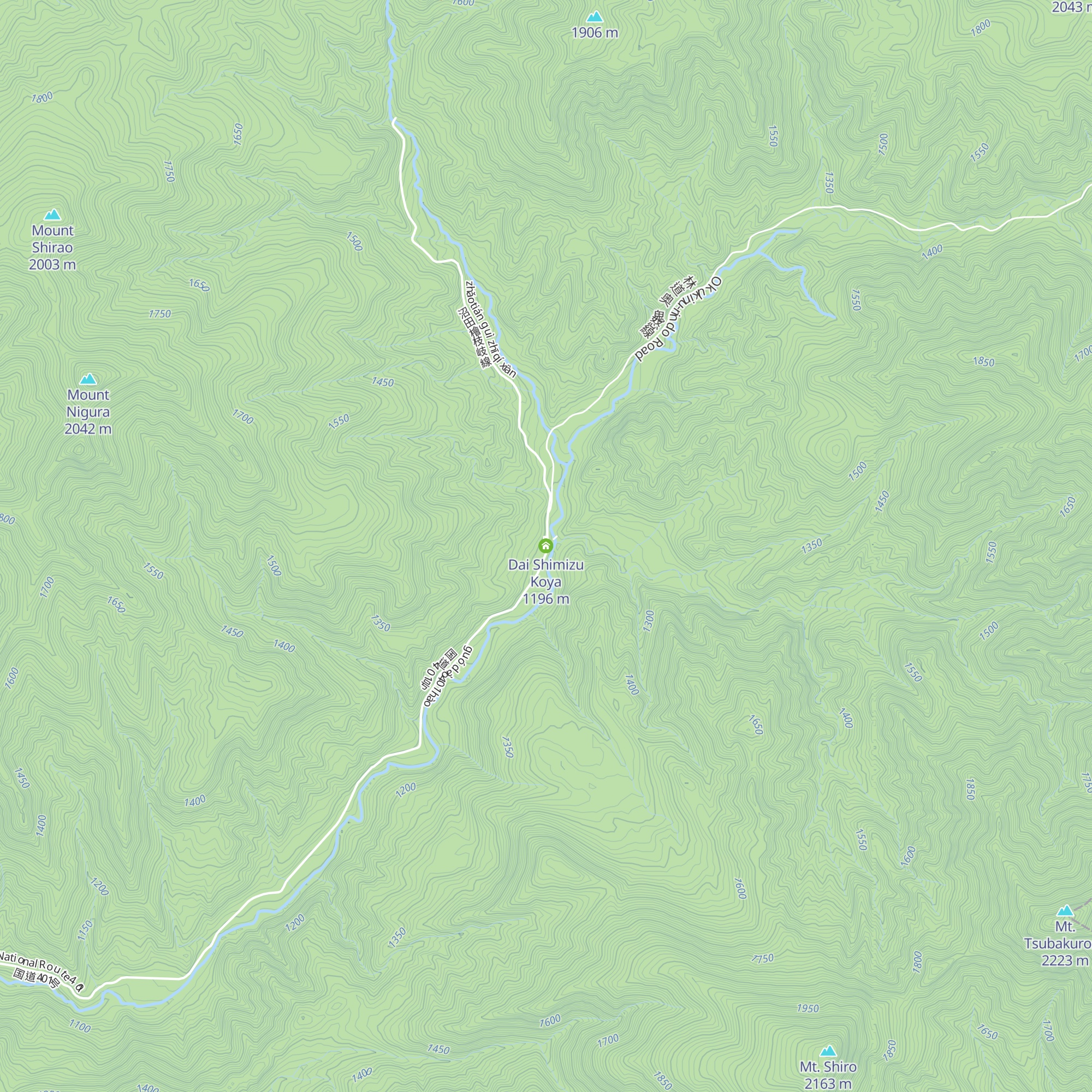 Dai Shimizu Koya map