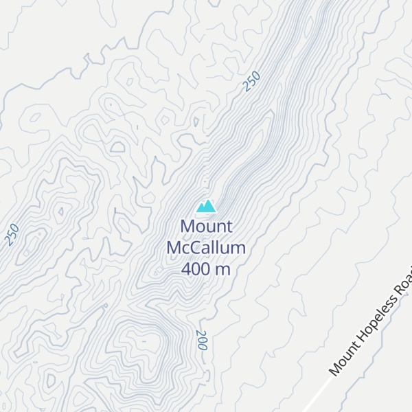 Map of Mount McCallum