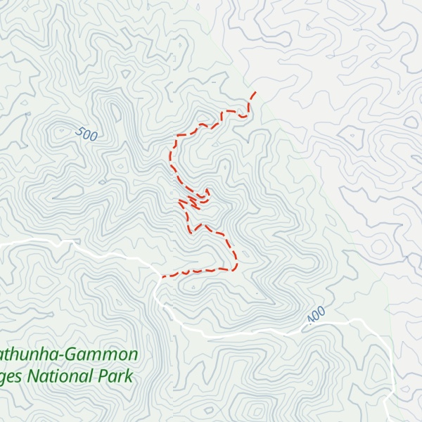 Map of Mount Warren Hastings