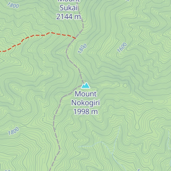 Map of Mount Nokogiri