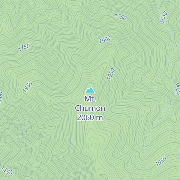 Map of Mt. Chumon