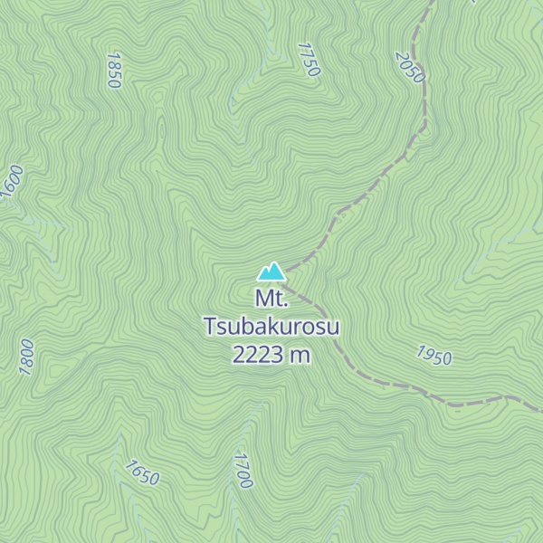 Map of Mt. Tsubakurosu