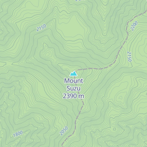 Map of Mount Suzu