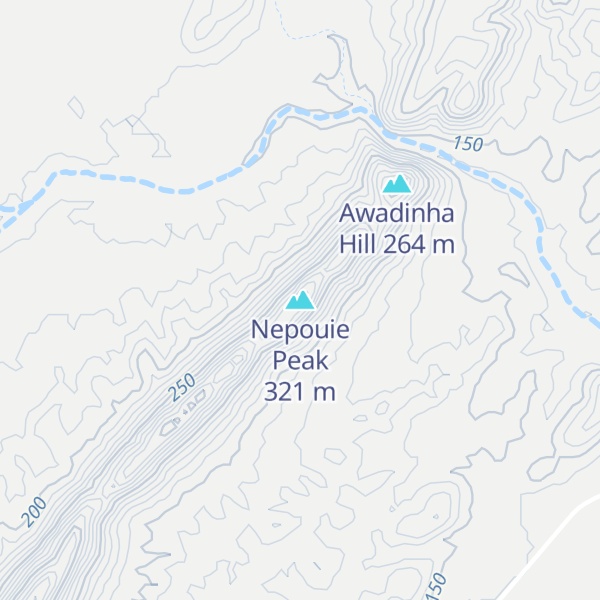 Map of Nepouie Peak