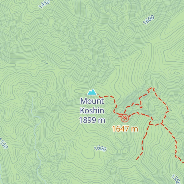 Map of Mount Koshin