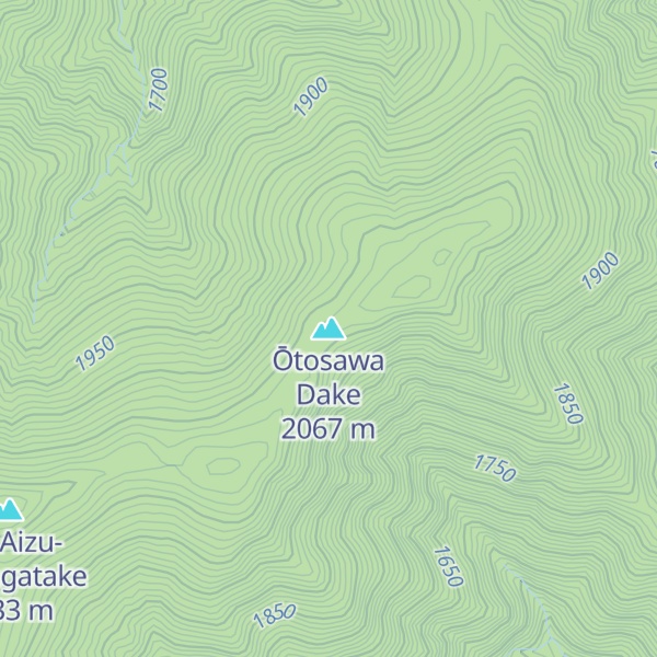 Map of Ōtosawa Dake